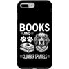 Funny Clumber Spaniel And Book Design Custodia per iPhone 7 Plus/8 Plus Libri E Clumber Spaniel Divertente Clumber Spaniel