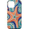 Coastal Charm Collection Custodia per iPhone 12 Pro Max Motivo a mosaico stella marina conchiglia