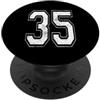 Vintage Varsity Athletic Numbers Numero 35 Varsity Jersey giocatore squadra sportiva PopSockets PopGrip Adesivo