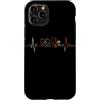 Health System Heartbeat Vintage T-Shirts Custodia per iPhone 11 Pro Sistema Sanitario Battito cardiaco Vintage ECG Cardiogramma Retro