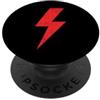 Disegni di fulmini! Fulmine Fulmine ROSSO Fronte Retro Squadra PopSockets PopGrip Adesivo