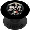 Travel City Ireland Skellig Michael Éire Viaggi Città Irlanda Skellig Michael Éire PopSockets PopGrip Adesivo