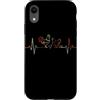 Chicken Heartbeat Vintage T-Shirts Custodia per iPhone XR Pollo Battito cardiaco Vintage ECG Cardiogramma Retro