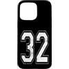 Vintage Varsity Athletic Numbers Custodia per iPhone 15 Pro Max Numero 32 Varsity Jersey squadra sportiva giocatore