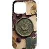 Poetic Object Collection Custodia per iPhone 16 Pro Sigillo di cera stile medaglione floreale oggetto letterario arte