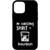 Whyitsme Design Custodia per iPhone 12 mini Divertente spirito natalizio Bourbon, Natale sarcastico