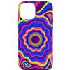 Kinetic Form Collection Custodia per iPhone 12 mini Onde di colore topografiche Astratto Motion Art