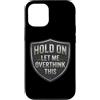 Hold On Let Me Overthink This Funny Prod Custodia per iPhone 12/12 Pro Hold On Let Me Overthink This Funny Overthinker Joke Citazione
