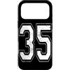 Vintage Varsity Athletic Numbers Custodia per iPhone 17 Pro Max Numero 35 Varsity Jersey giocatore squadra sportiva