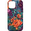 Modern Patch Collection Custodia per iPhone 12 Pro Max Tessuto Floreale Mosaico Contemporaneo