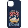Teacher & Classroom Co. Custodia per iPhone 14 Plus Carino Astronauta Lettura Spazio Insegnante Aula