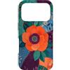 Modern Patch Collection Custodia per iPhone 17 Pro Tessuto Floreale Mosaico Tessile Collage