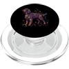 Funny Gordon Setter Lover Gifts Accessor Gordon Setter - Fiori colorati con farfalle e fiori botanici PopSockets PopGrip per MagSafe