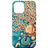 Coastal Charm Collection Custodia per iPhone 12 Pro Max Motivo a ventaglio con rami di corallo