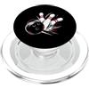 Funny Bowling Bowler Gifts Bowling Lover Palla da bowling e spilli giocando bowling bowling amante PopSockets PopGrip per MagSafe