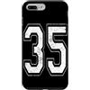 Vintage Varsity Athletic Numbers Custodia per iPhone 7 Plus/8 Plus Numero 35 Varsity Jersey giocatore squadra sportiva