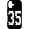 Vintage Varsity Athletic Numbers Custodia per iPhone 17 Numero 35 Varsity Jersey giocatore squadra sportiva
