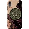 Poetic Object Collection Custodia per iPhone XR Stile antico sigillo di cera floreale medaglione modello