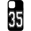 Vintage Varsity Athletic Numbers Custodia per iPhone 12/12 Pro Numero 35 Varsity Jersey giocatore squadra sportiva