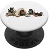 Bookish Teacher Librarian Black Cat Lettura Libro Amante Gatti PopSockets PopGrip Adesivo