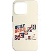 Quilting Shirts & Gifts HHWCo. Custodia per iPhone 16 Pro Quilt Guild Cut Stitch Gather Quilter Cucito Design