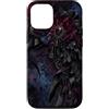 Dark Romance Collection Custodia per iPhone 12/12 Pro Fiore Moody Corpetto Nastro Nero