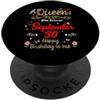 A Queen Was Born on September 30 Septemb Una regina è nata il 30 settembre 30 settembre 30th Birthday PopSockets PopGrip Adesivo