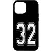 Vintage Varsity Athletic Numbers Custodia per iPhone 12 Pro Max Numero 32 Varsity Jersey squadra sportiva giocatore