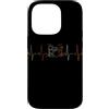 Drum Kit Heartbeat Vintage T-Shirts Custodia per iPhone 14 Pro Batteria Battito cardiaco Vintage ECG Cardiogramma Retro