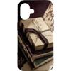 Poetic Object Collection Custodia per iPhone 16 Pila di diari fatti a mano in bianco poetico vintage estetica
