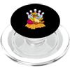 Funny Bowling Bowler Gifts Bowling Lover Divertente bowling anatra sciopero bowling amante bowler Pins Bowling PopSockets PopGrip per MagSafe
