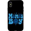 Boy Mama Mommy Mom Of Boys Mother's Day Custodia per iPhone X/XS Mama's Boy Groovy Mamma Di Ragazzi Madre Figlio Maternità Mamma Vita