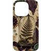 Poetic Object Collection Custodia per iPhone 14 Pro Ispirato allo scrittore in vetro con felce pressata all'interno