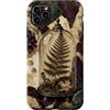 Poetic Object Collection Custodia per iPhone 11 Pro Max Ispirato allo scrittore in vetro con felce pressata all'interno
