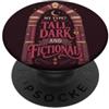 Bookworm Reading Fantasy Romance Book Fantasy Romance Reader Alto Scuro E Fictional PopSockets PopGrip Adesivo