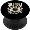 Funny Bowling Bowler Gifts Bowling Lover Silence The Master Is Up - Set di birilli da bowling PopSockets PopGrip Adesivo