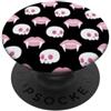 Retro Groovy Halloween Creations Co. Cute Pink Pastel Goth Vampire Lips Retro Groovy Halloween PopSockets PopGrip Adesivo