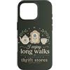 Thrift Store Findin Custodia per iPhone 16 Pro Mi piacciono lunghe passeggiate attraverso negozi dell'usato divertente