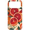 Fresh Market Collection Custodia per iPhone 17 Pro Max Arancia sangue, fette, audace, cibo, illustrazione