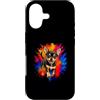 Vibrant Dog Art Designs Custodia per iPhone 17 Nero e Tan Chihuahua Colore Splash Dog Art