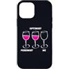 Wine Lovers Funny Humor Sarcastic Gift & Custodia per iPhone 12 mini Optimist Pessimist Me Wine Bere E Wine Amante E Fan