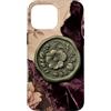 Poetic Object Collection Custodia per iPhone 16 Pro Max Stile antico sigillo di cera floreale medaglione modello