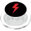 Disegni di fulmini! Fulmine Fulmine ROSSO Fronte Retro Squadra PopSockets PopGrip per MagSafe