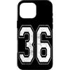 Vintage Varsity Athletic Numbers Custodia per iPhone 16 Pro Max Numero 36 Varsity Jersey giocatore squadra sportiva
