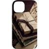 Poetic Object Collection Custodia per iPhone 14 Pila di diari fatti a mano in bianco poetico vintage estetica
