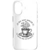 Silent Brew Press Custodia per iPhone 17 Incisione Do Not Speak Until the Cup Is Empty Coffee