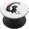 Whyitsme Design Divertente gioco di parole LGBTQ+con umorismo Skunk e Rainbow Pride PopSockets PopGrip Adesivo
