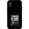 Gamer Christmas Gifts & Holiday Gaming A Custodia per iPhone X/XS Ho messo in pausa il mio gioco per Natale Videogiochi Divertente Gamer