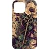 Poetic Object Collection Custodia per iPhone 16 Pro Max Stile antico chiave e nastro ispirato a scrittori