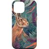 Hare Nature Collection Custodia per iPhone 12 Pro Max Motivo botanico selvatico con lepre tra felci